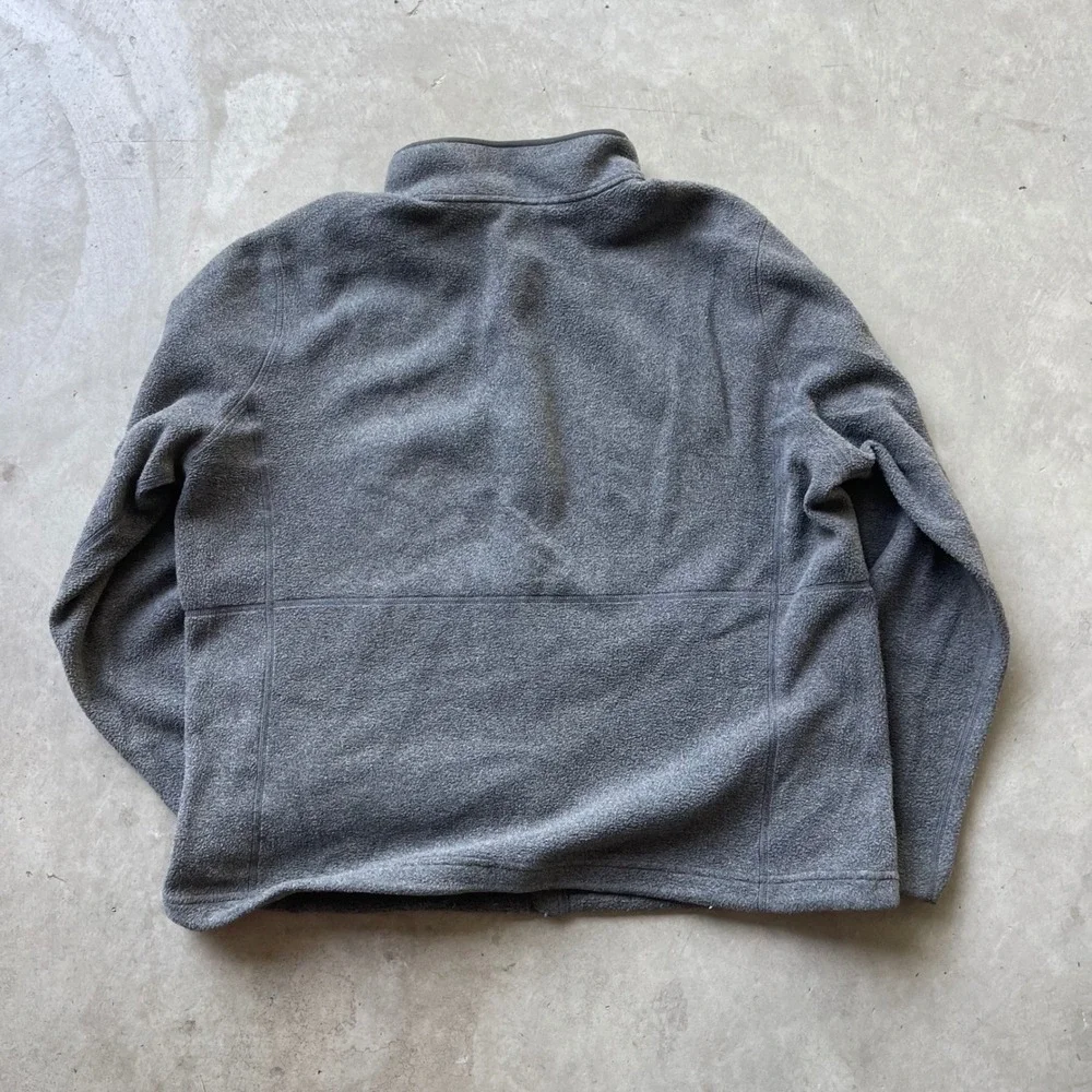 LL Bean Mens XL Gray Mountain Classic Fleece Full Zip Jacket 504674